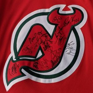 SIGNED 1995 Stanley Cup Devils Jersey Size Small